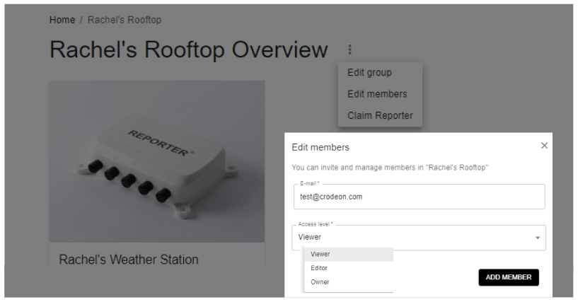 Manage groups and members on the Crodeon Dashboard