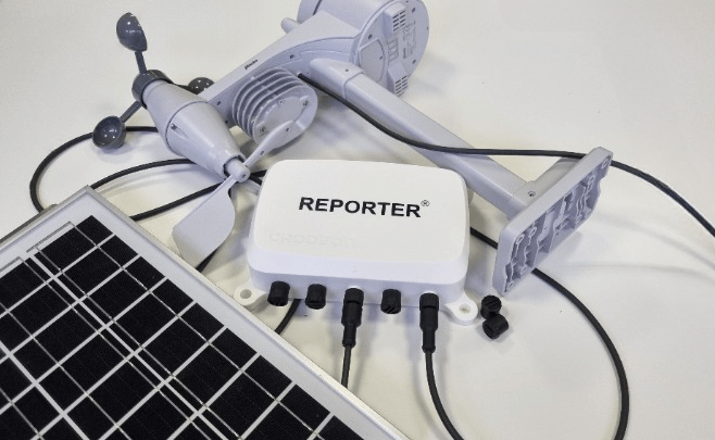 The Crodeon weather station using Reporter