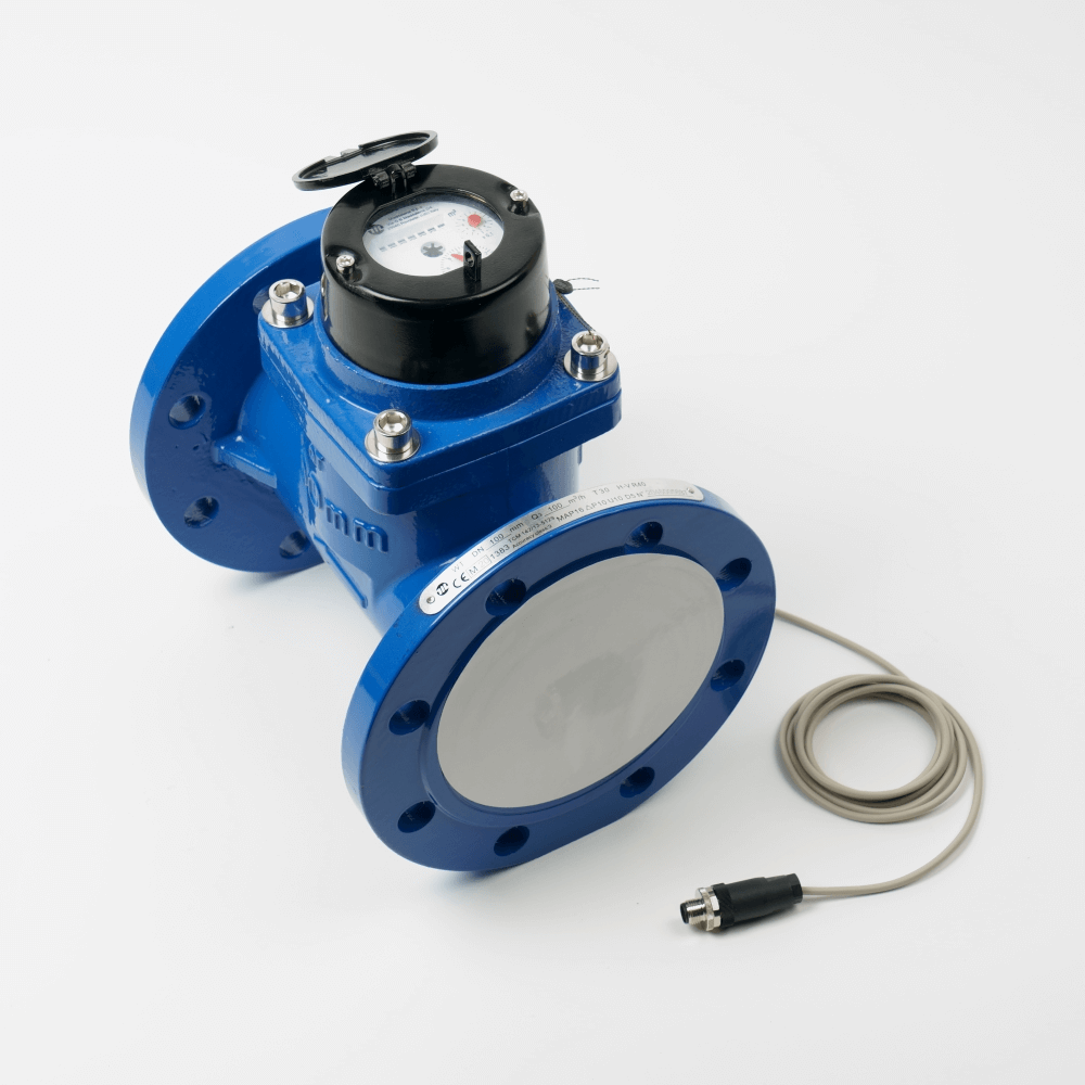 Water meter with dry dial